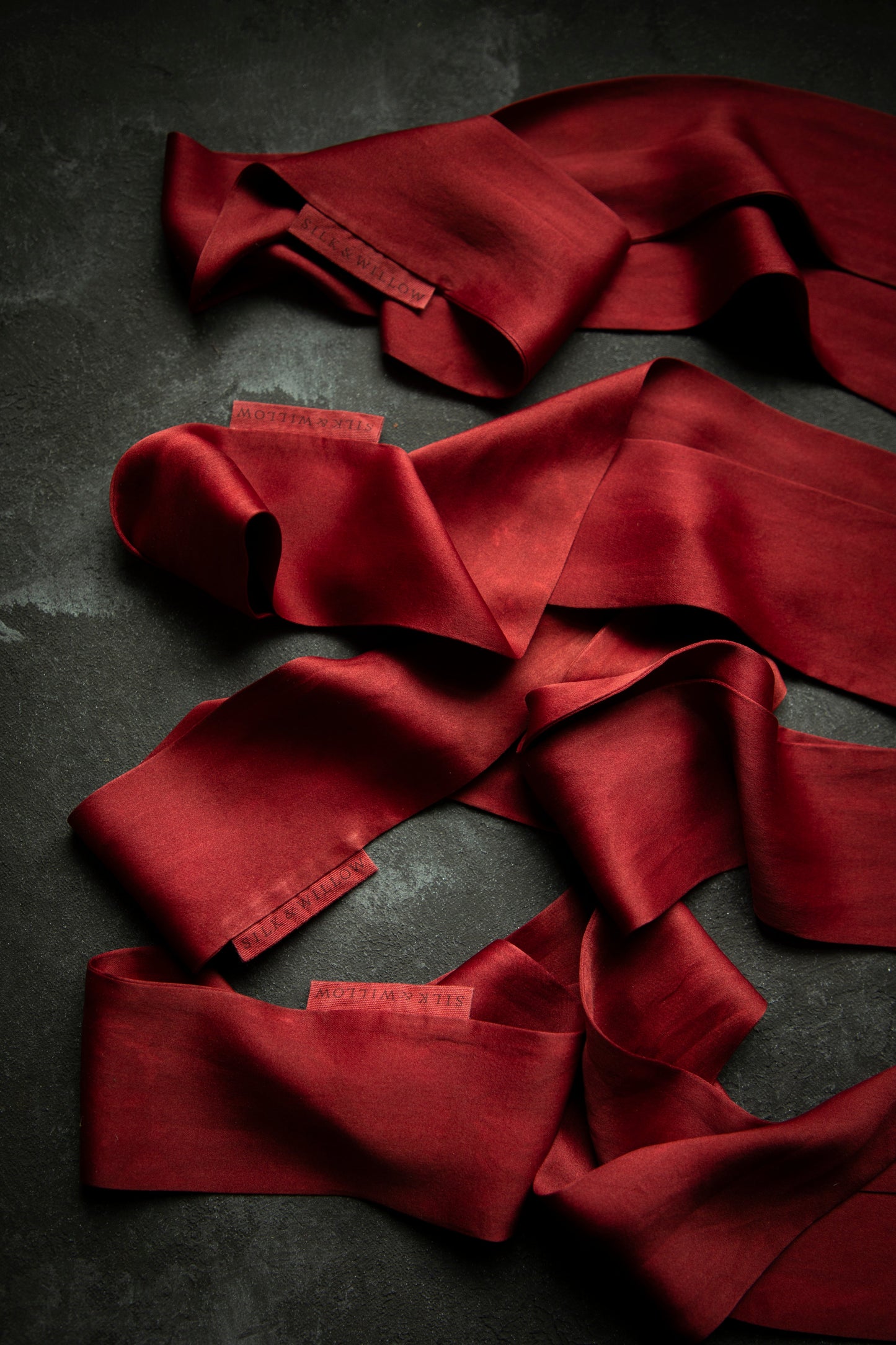 Plant Dyed Silk Twilly / Scarlet