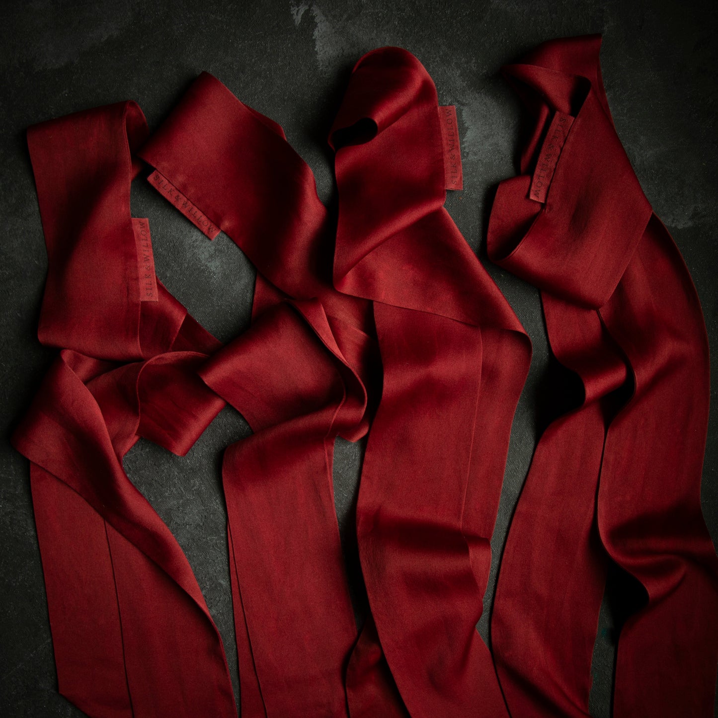 Plant Dyed Silk Twilly / Scarlet