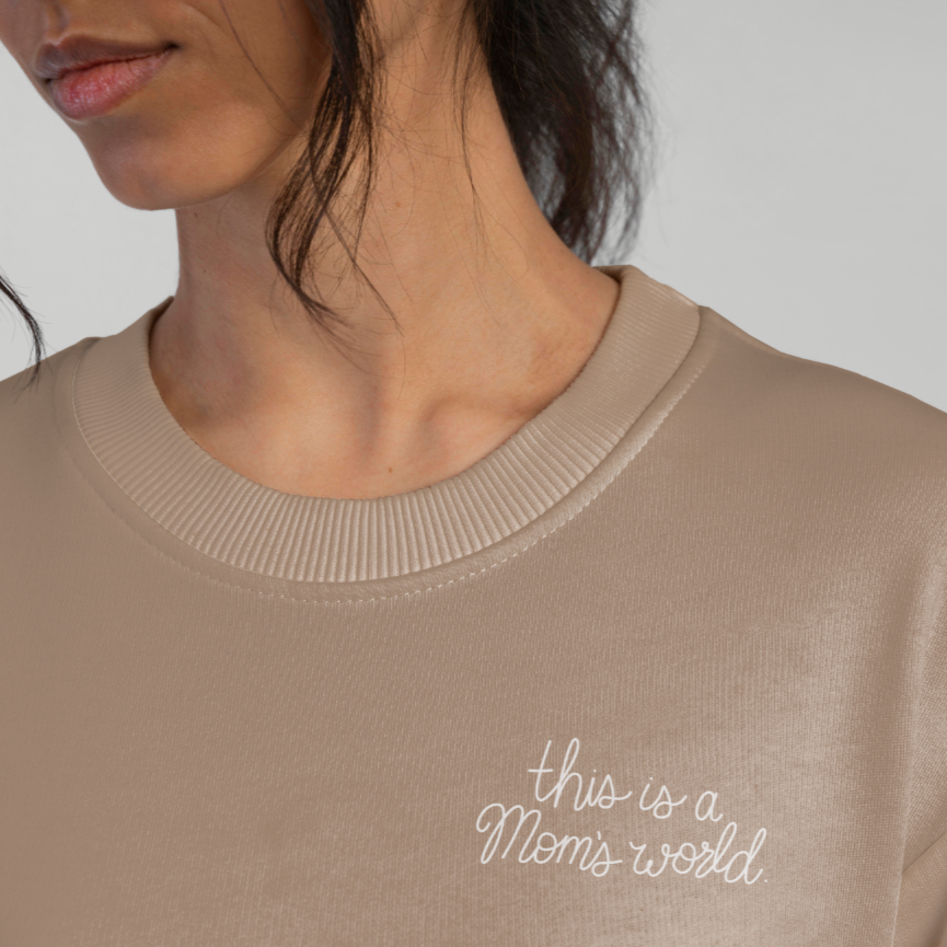 This Is A Mom's World Crewneck Sweatshirt