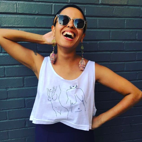 Hanging Out Flowy Cropped Tank