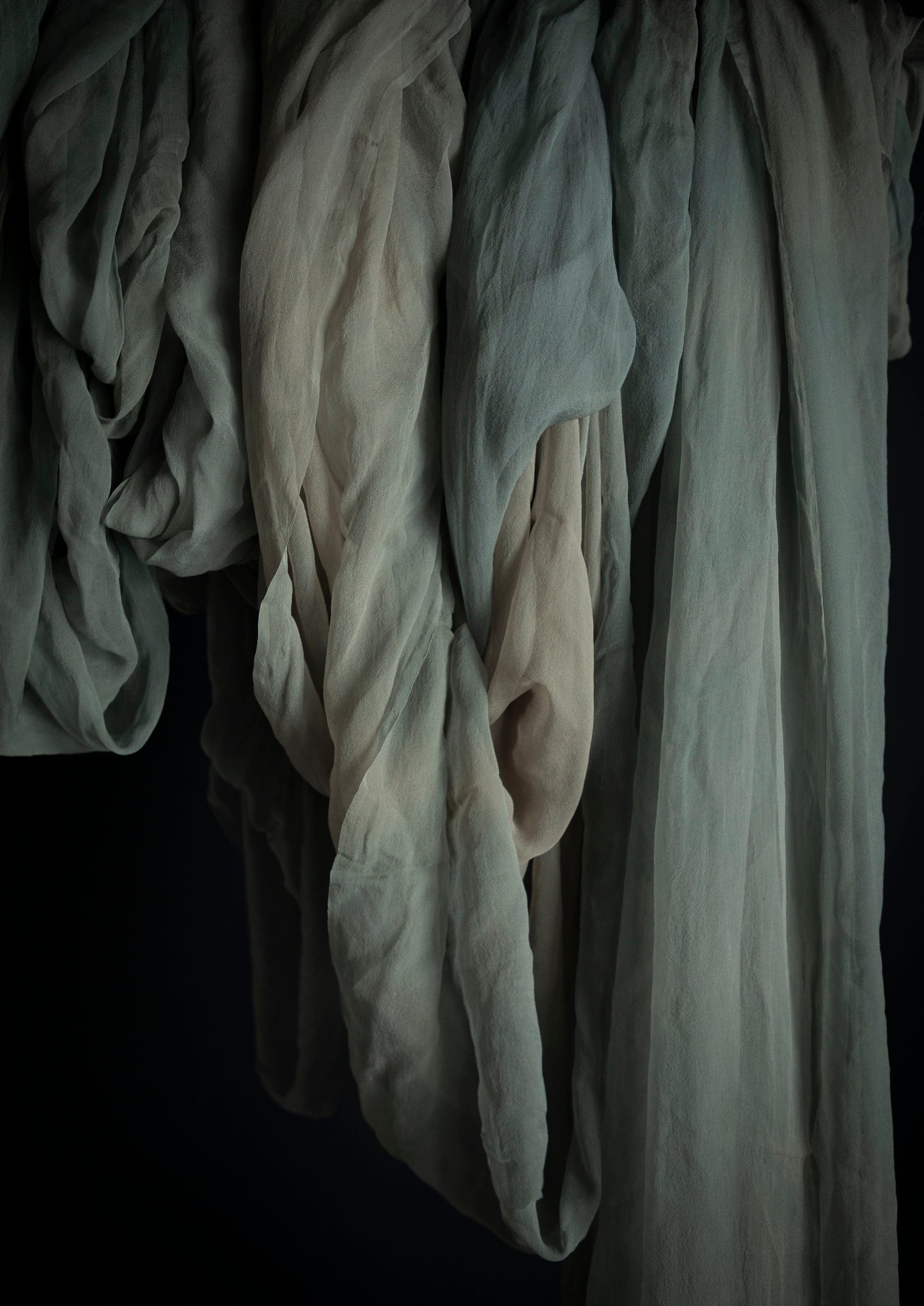 Seaglass {Sheer Silk Runner}