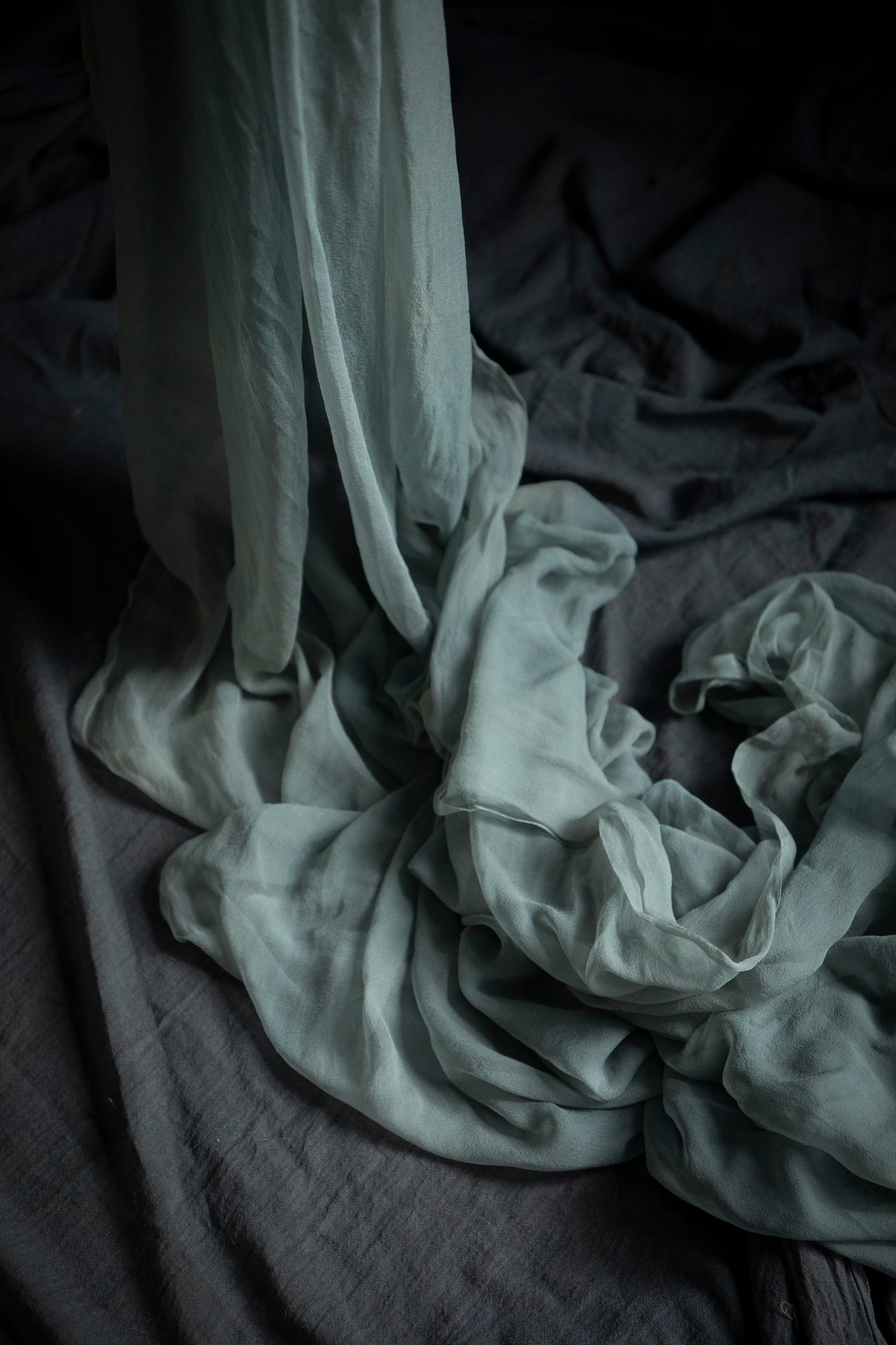 Seaglass {Sheer Silk Runner}