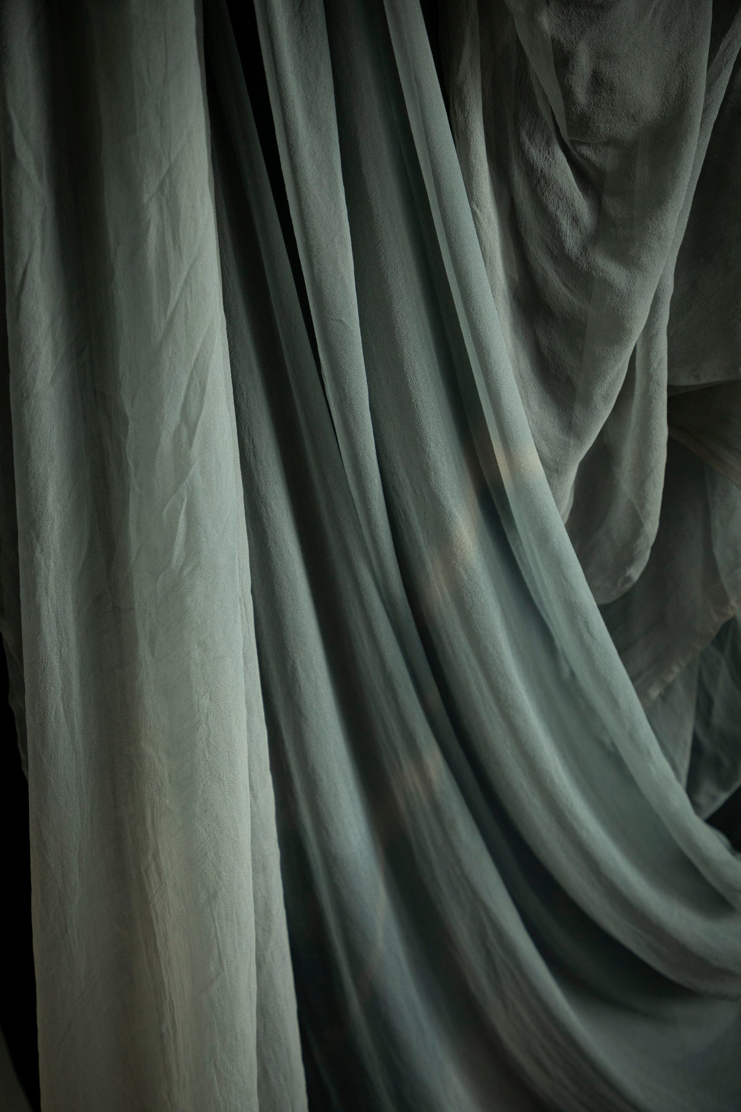 Seaglass {Sheer Silk Runner}