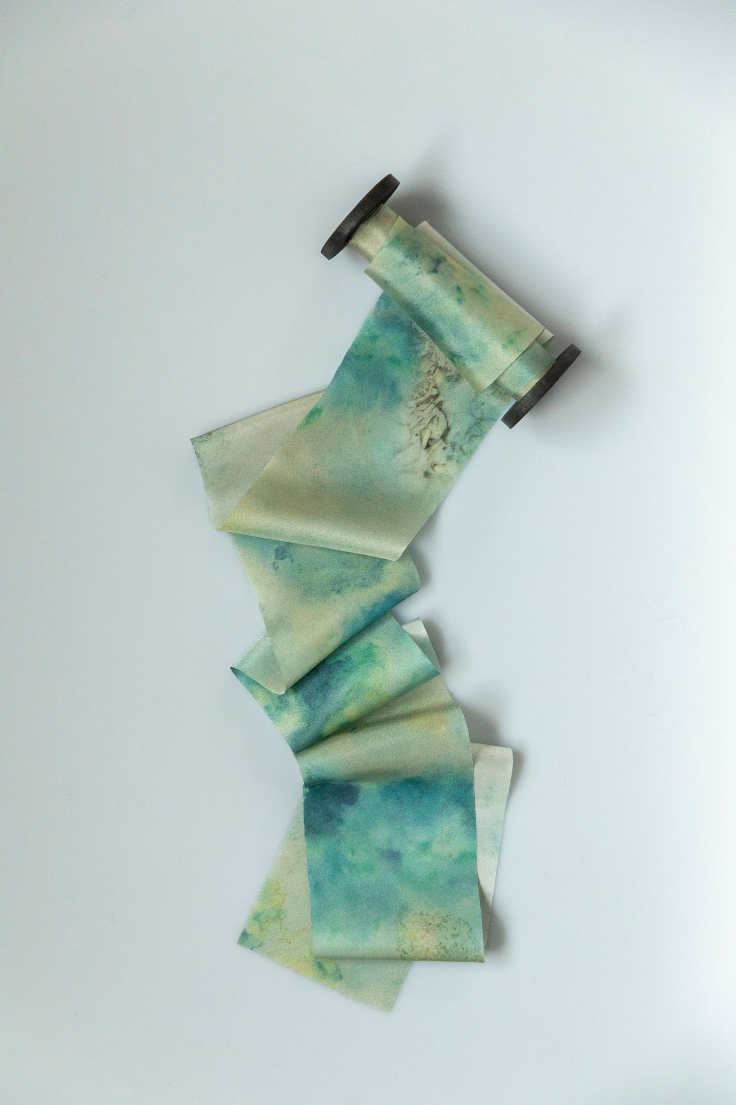 Botanical Print / Seascape Silk Ribbon