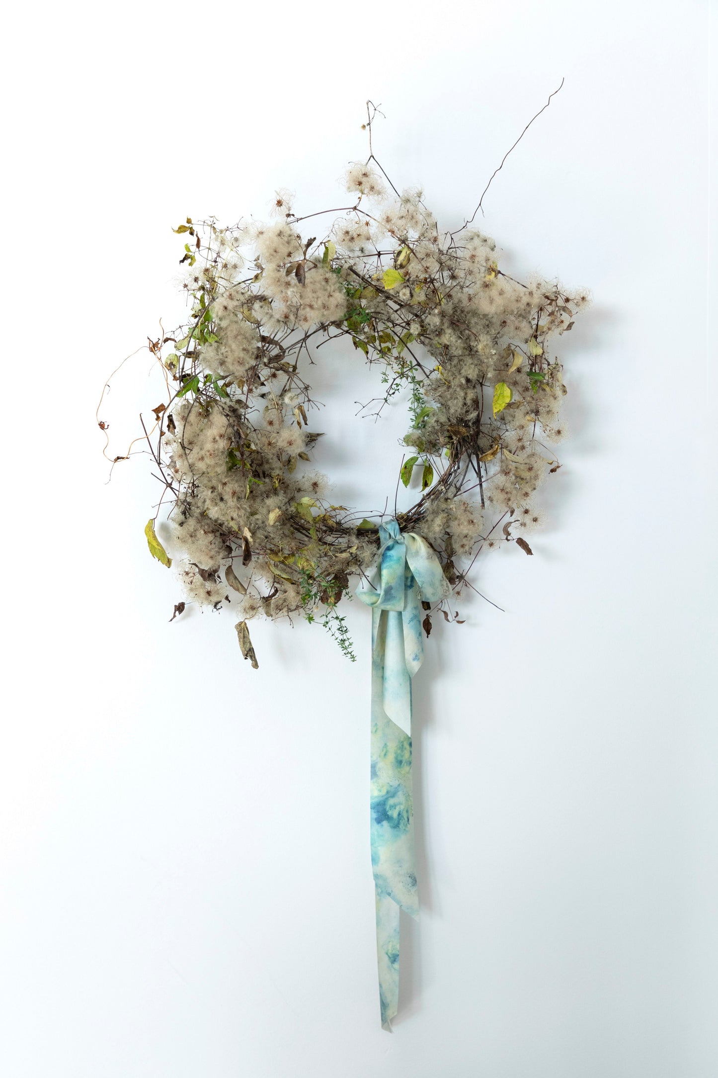 Botanical Print / Seascape Silk Ribbon