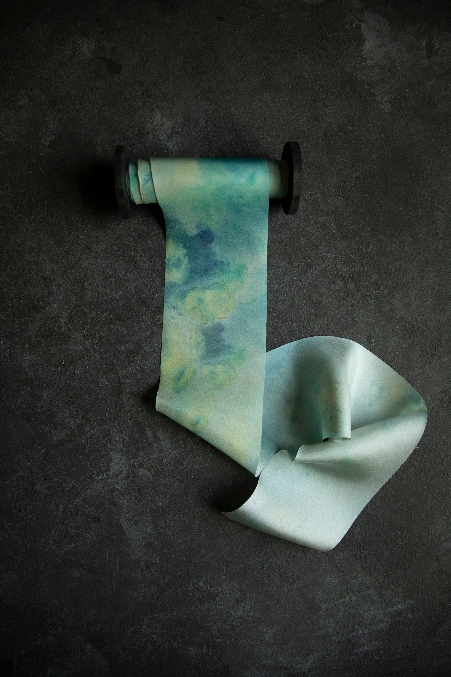 Botanical Print / Seascape Silk Ribbon