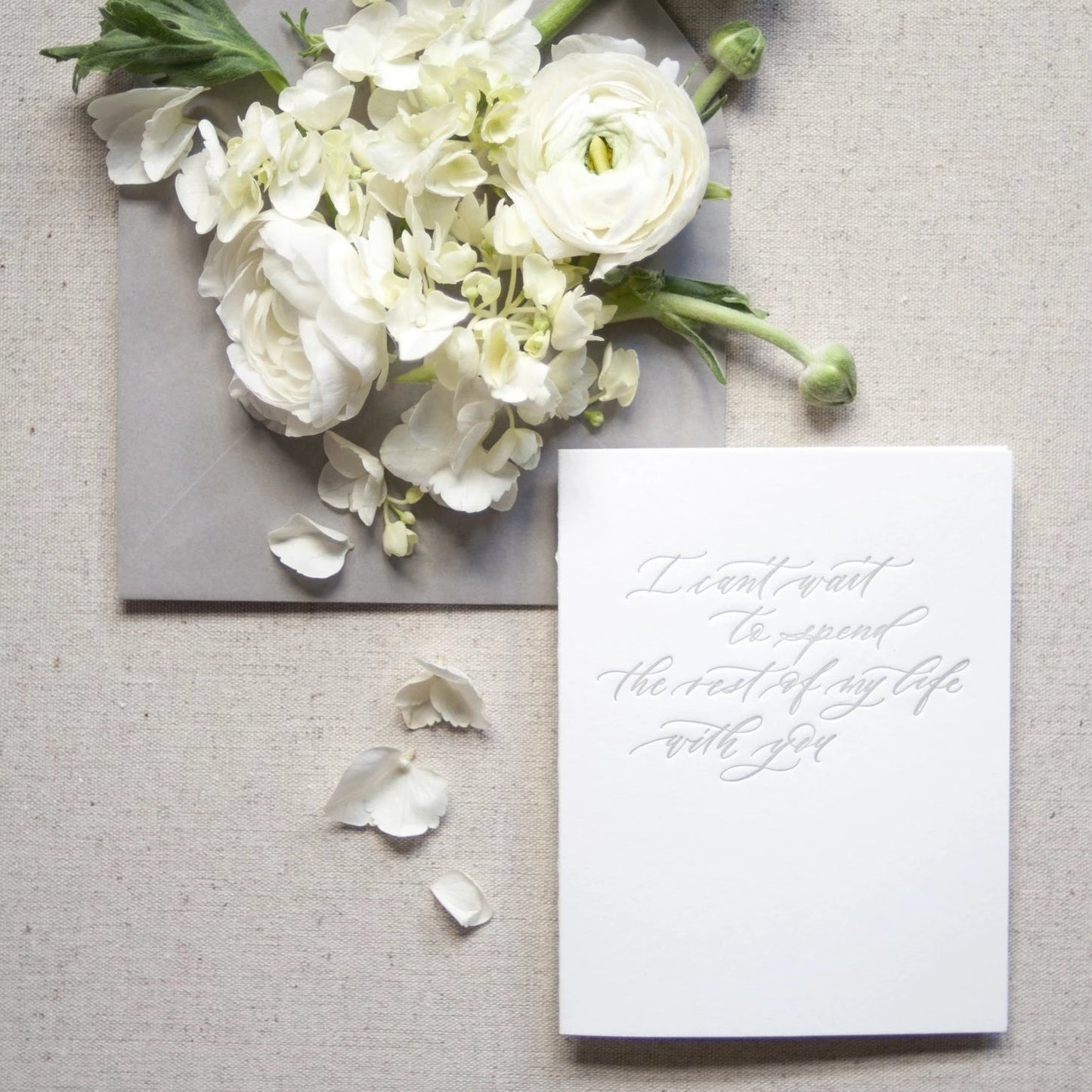 I can't wait to spend the rest of my life with you {Single card}