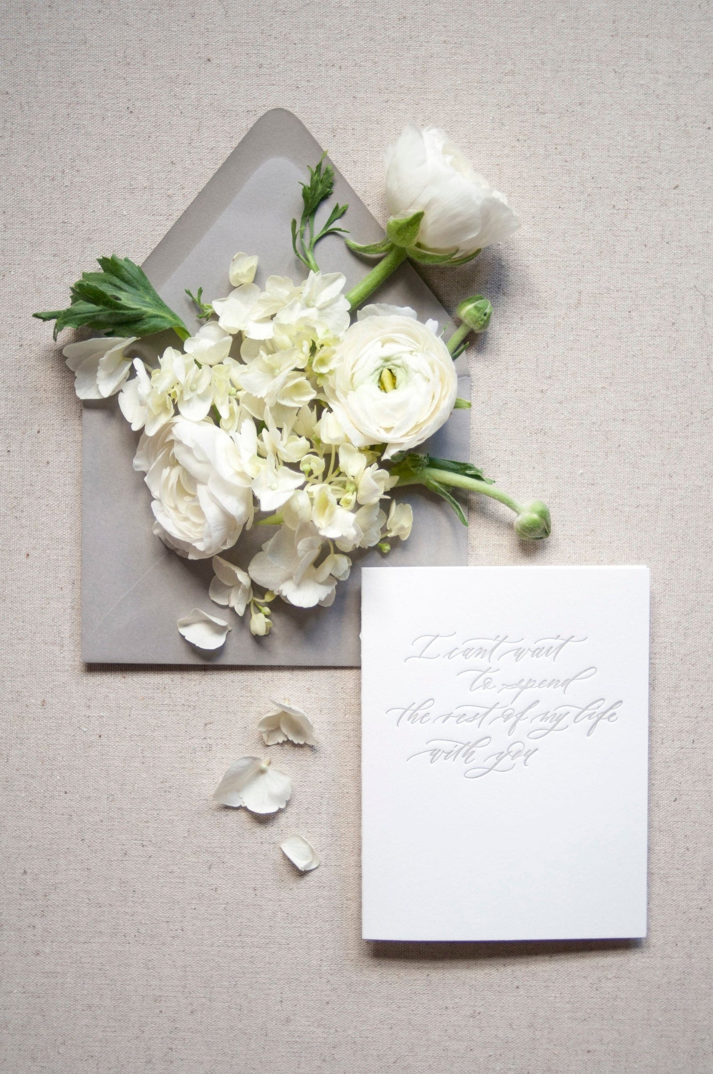 I can't wait to spend the rest of my life with you {Single card}