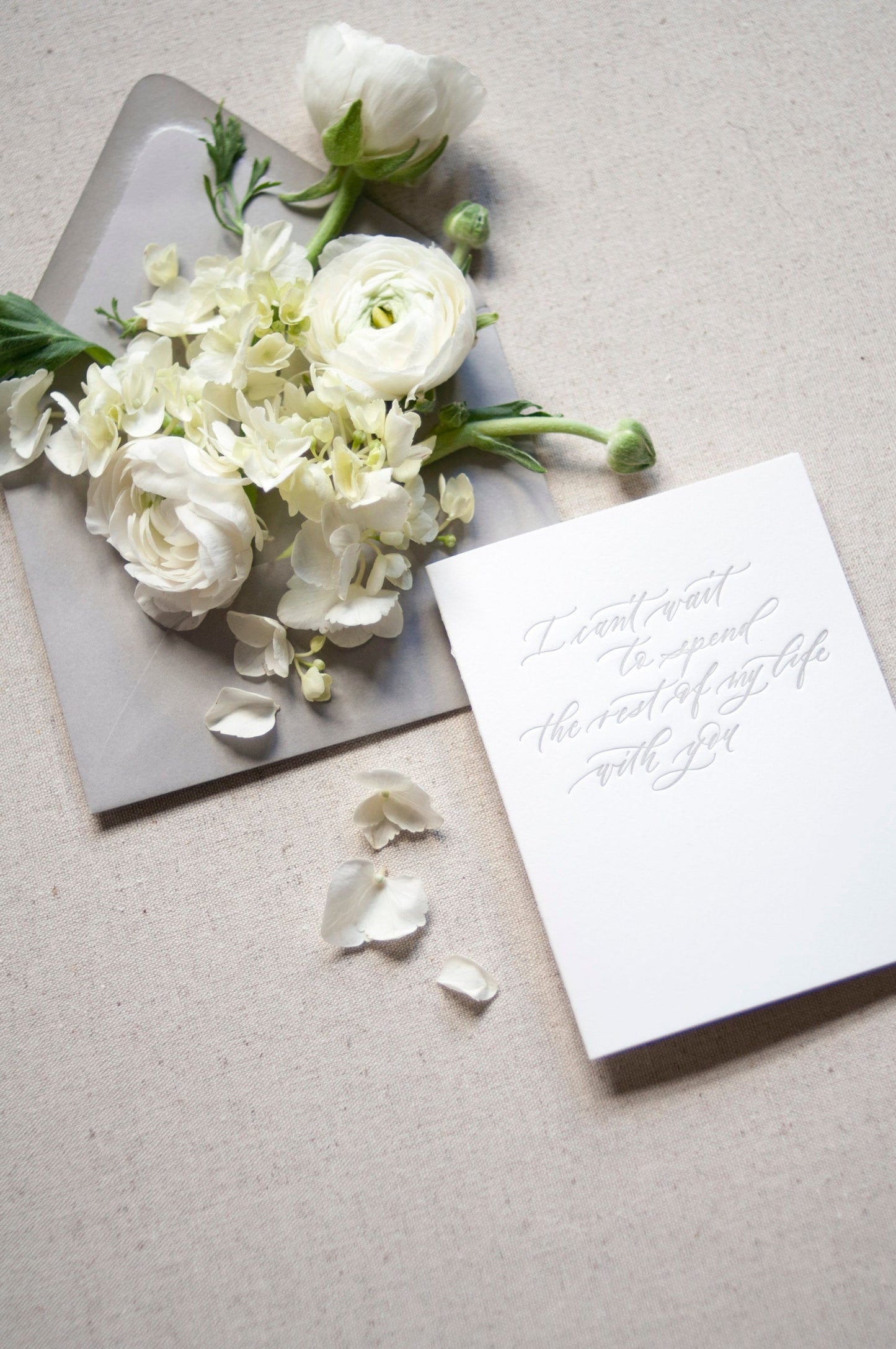 I can't wait to spend the rest of my life with you {Single card}