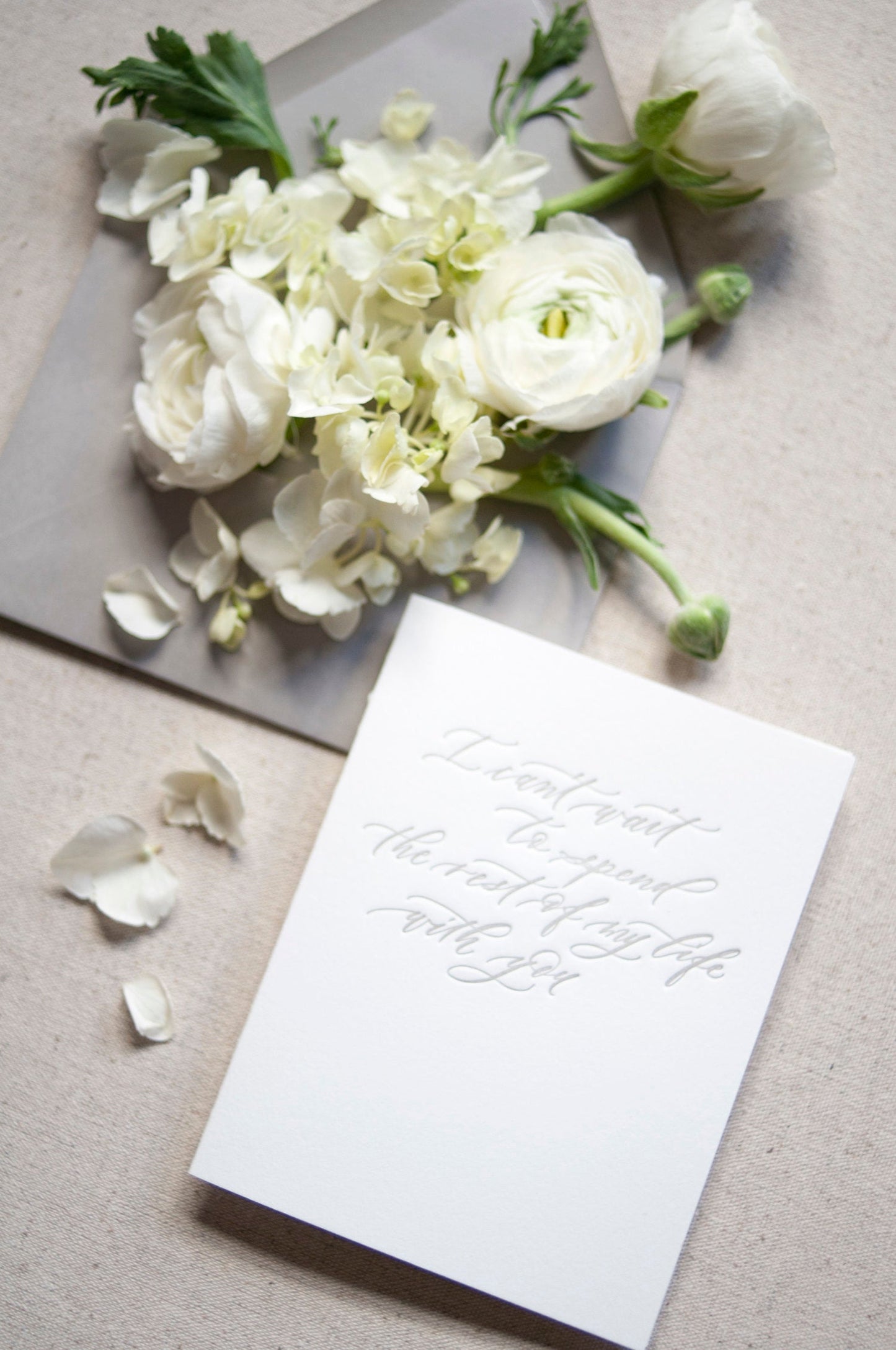 I can't wait to spend the rest of my life with you {Single card}