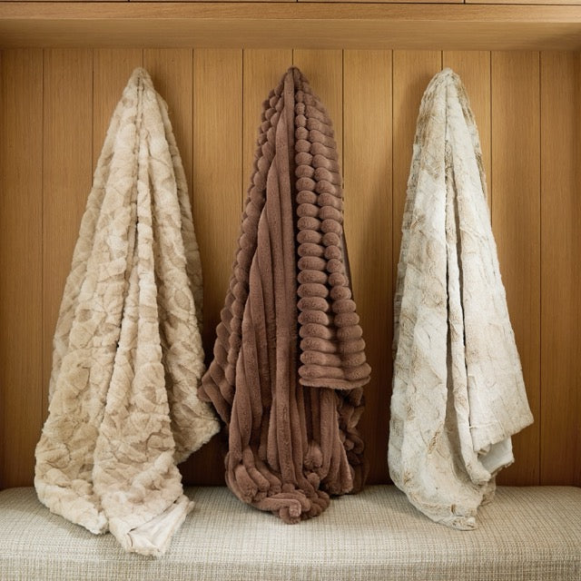 Faux Mink Fur Throw