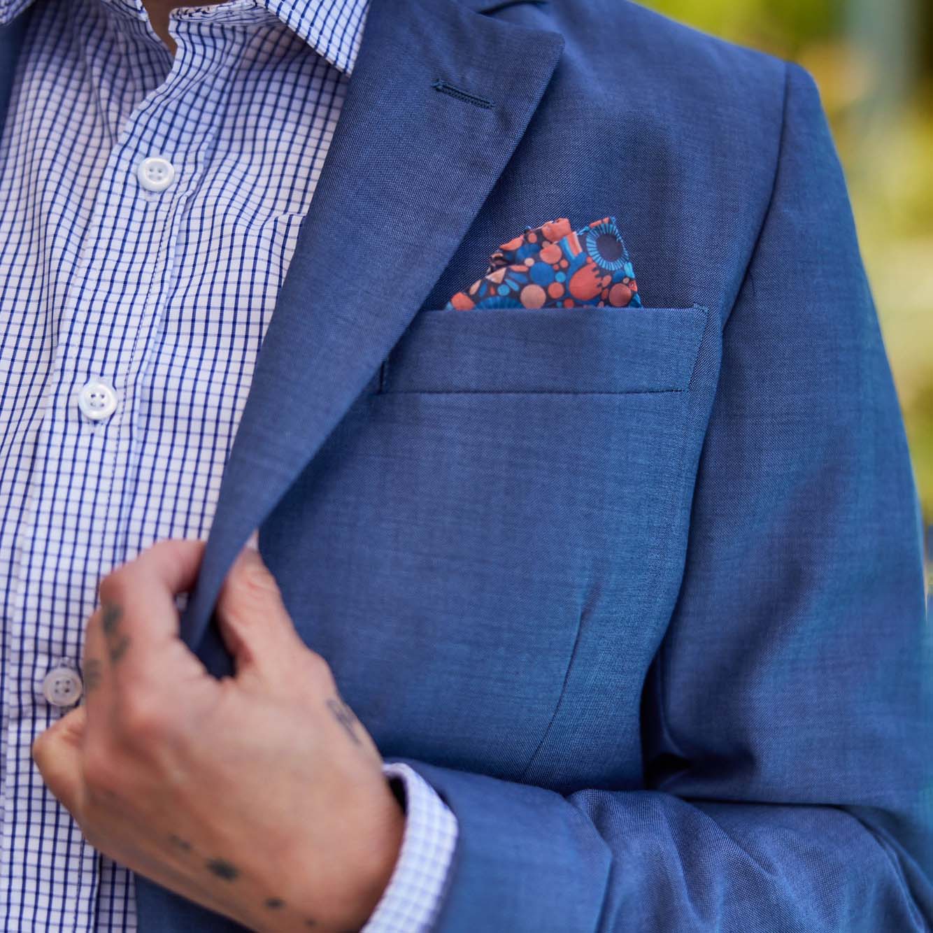 Lisa Congdon Floral Print Pocket Square