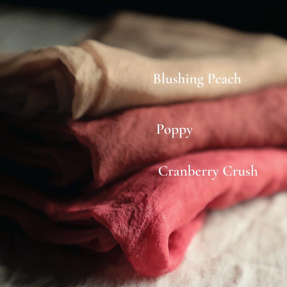 Styling Silks / Plant Dyed Sunset Collection