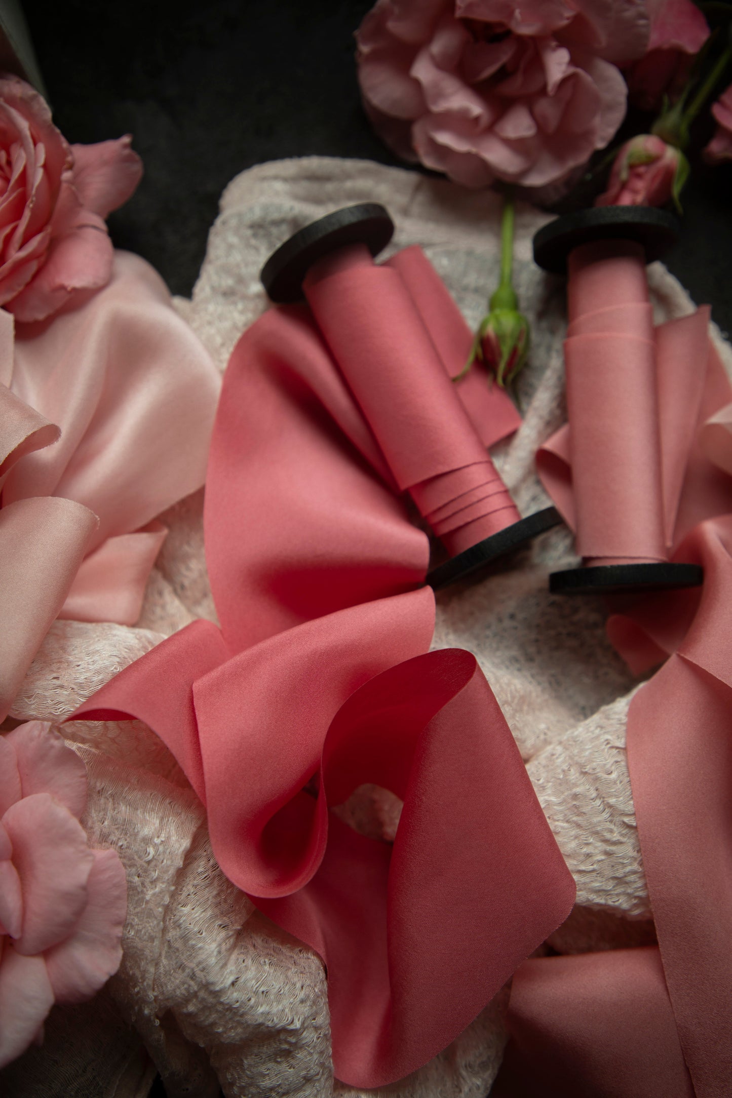 Playful Pink Silk Ribbon