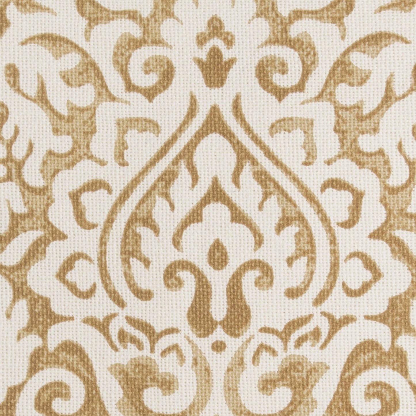 Damask Print 100% Cotton Poly Filled Decorative Throw Pillow