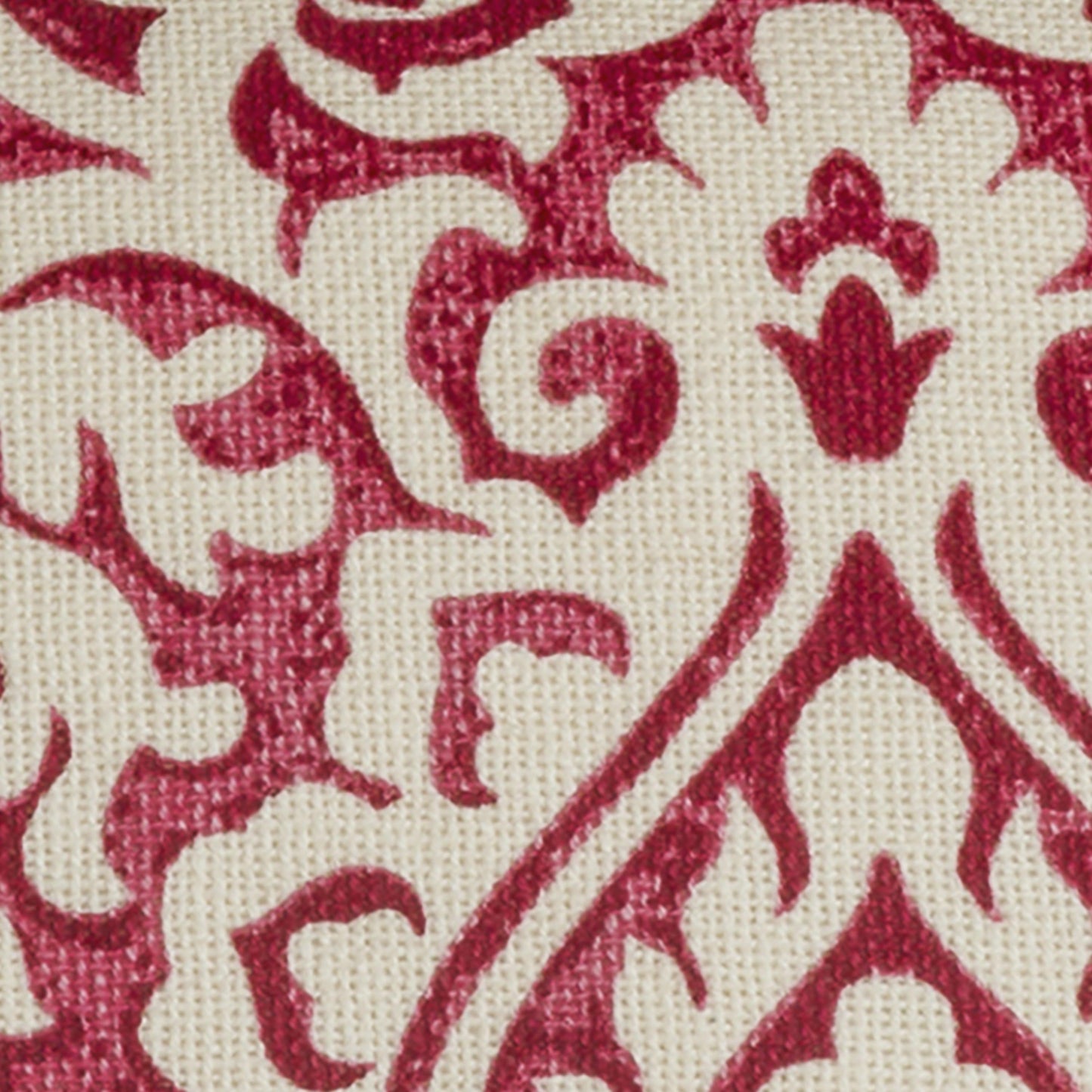 Damask Print 100% Cotton Poly Filled Decorative Throw Pillow