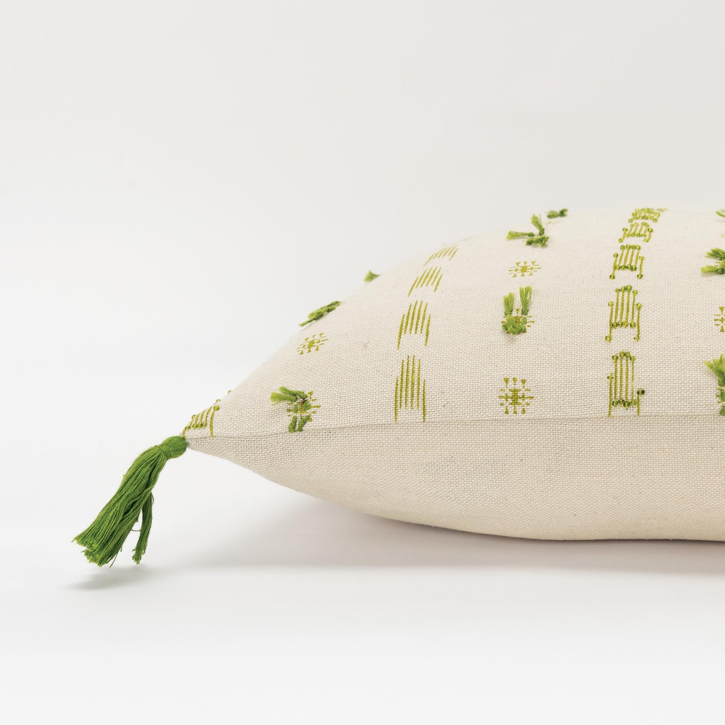Geometric Print Knife Edge 100% Cotton Poly Filled Decorative Throw Pillow