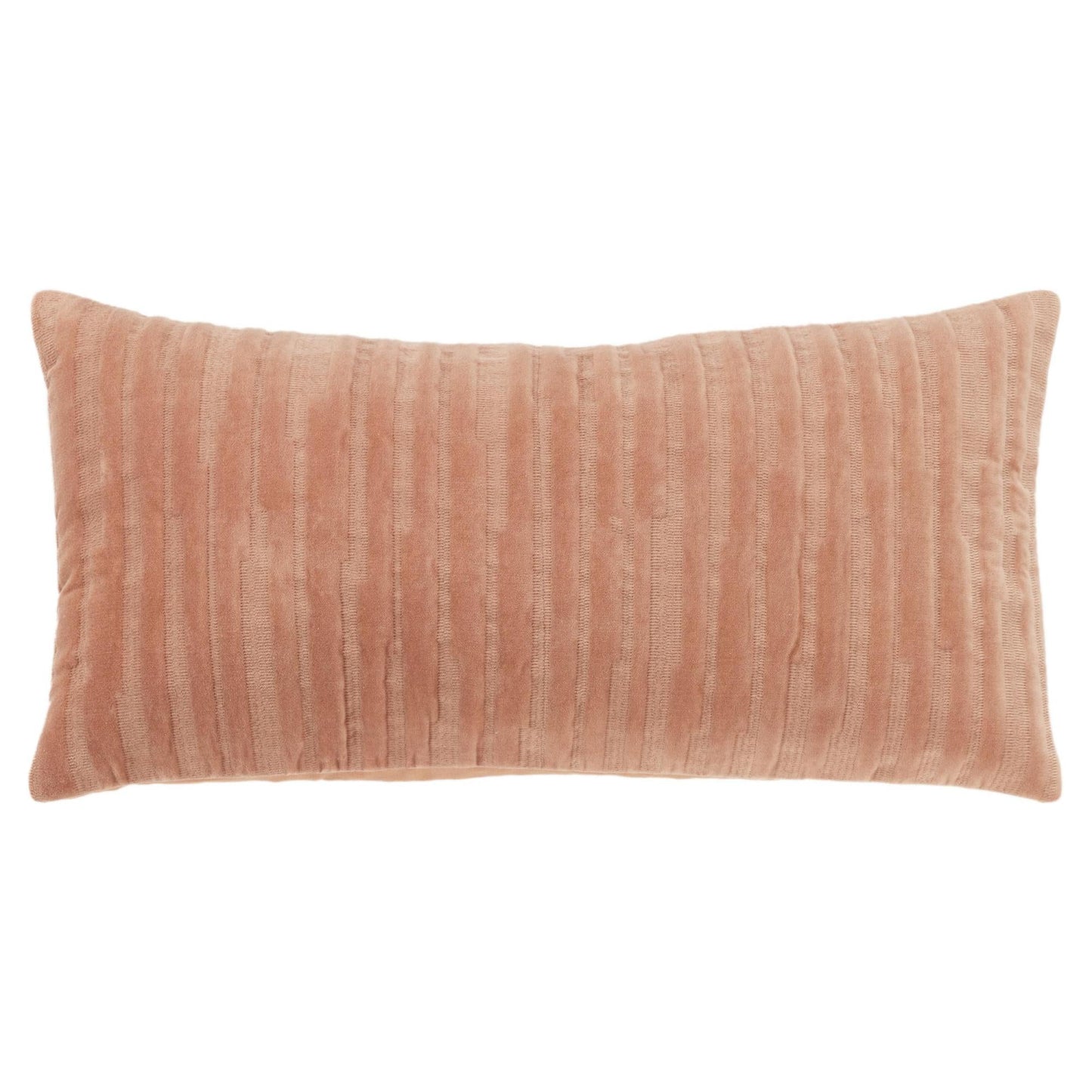 Embroidered 100% Cotton Stripe Decorative Throw Pillow