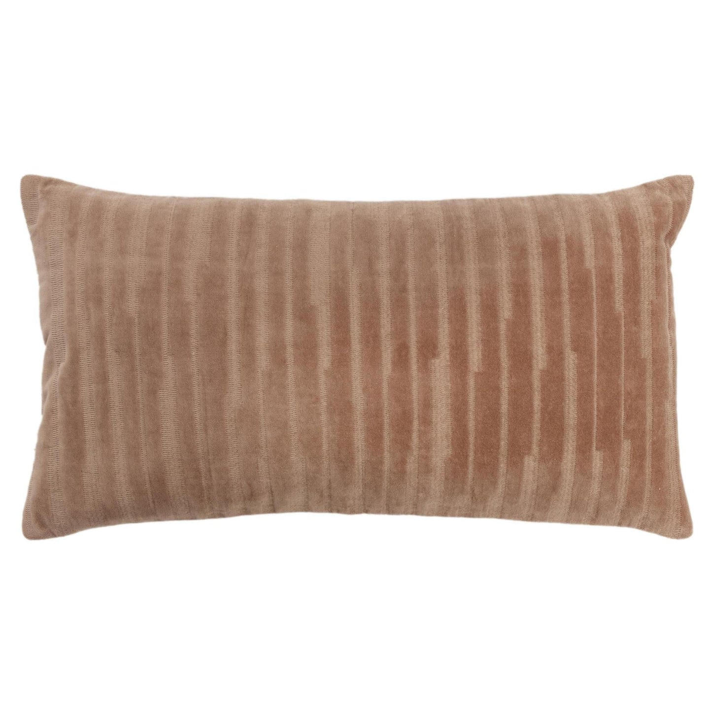 Embroidered 100% Cotton Stripe Decorative Throw Pillow