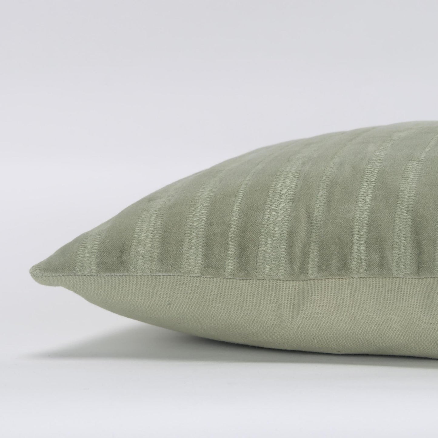 Embroidered 100% Cotton Stripe Decorative Throw Pillow