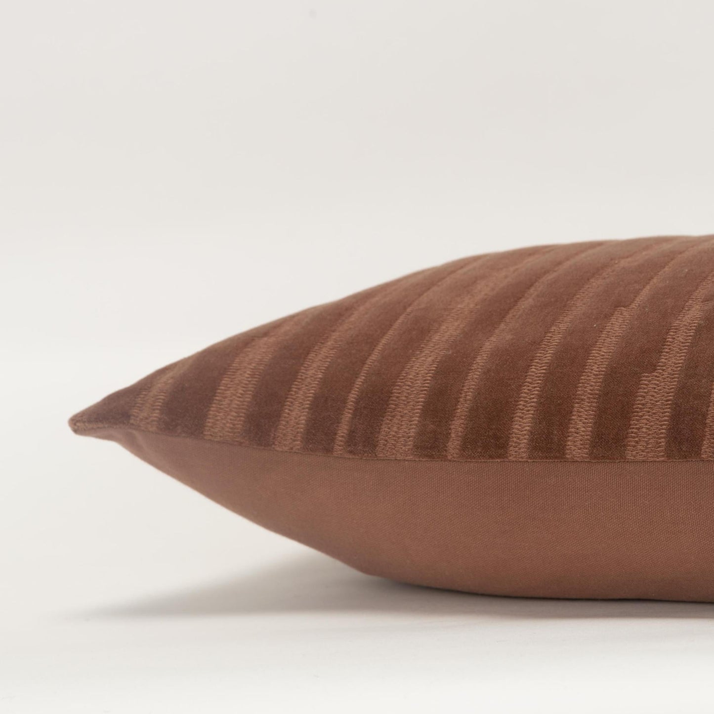 Embroidered 100% Cotton Stripe Decorative Throw Pillow