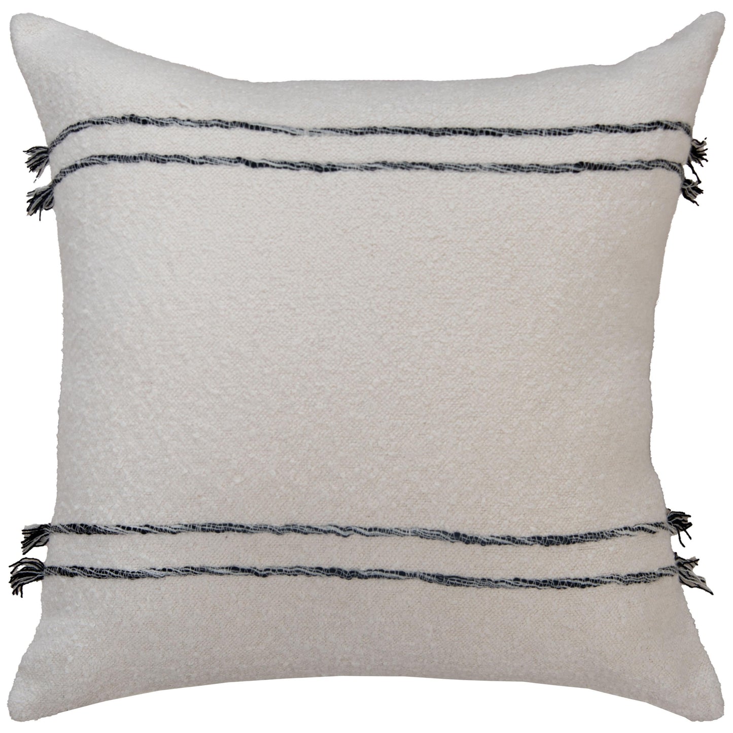 Stripe Tassel 20"x20" Throw Pillow