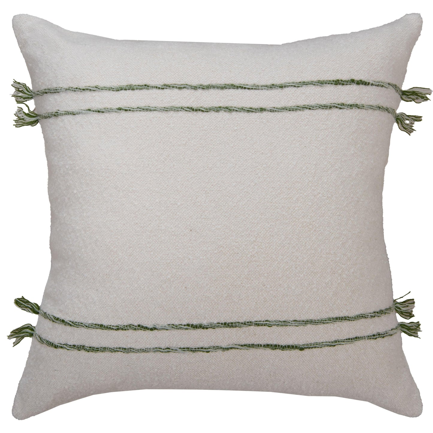 Stripe Tassel 20"x20" Throw Pillow