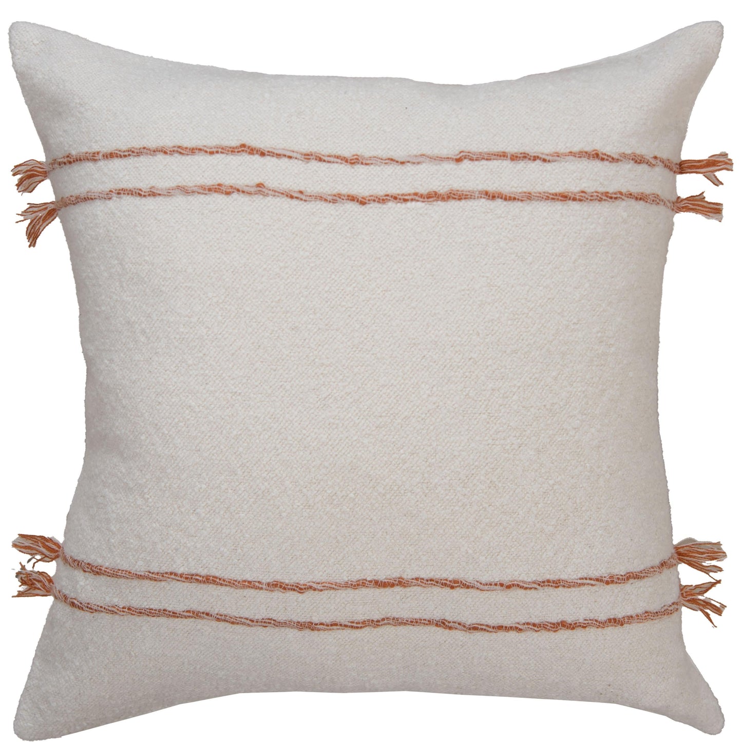 Stripe Tassel 20"x20" Throw Pillow