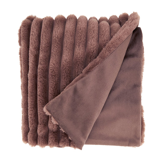Faux Rabbit Fur Throw