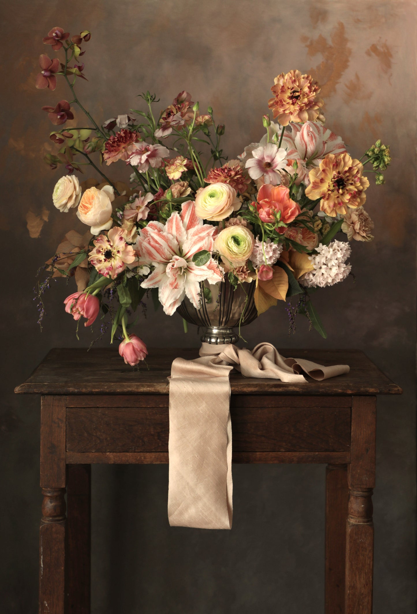 Peach {Dupioni} Silk Ribbon