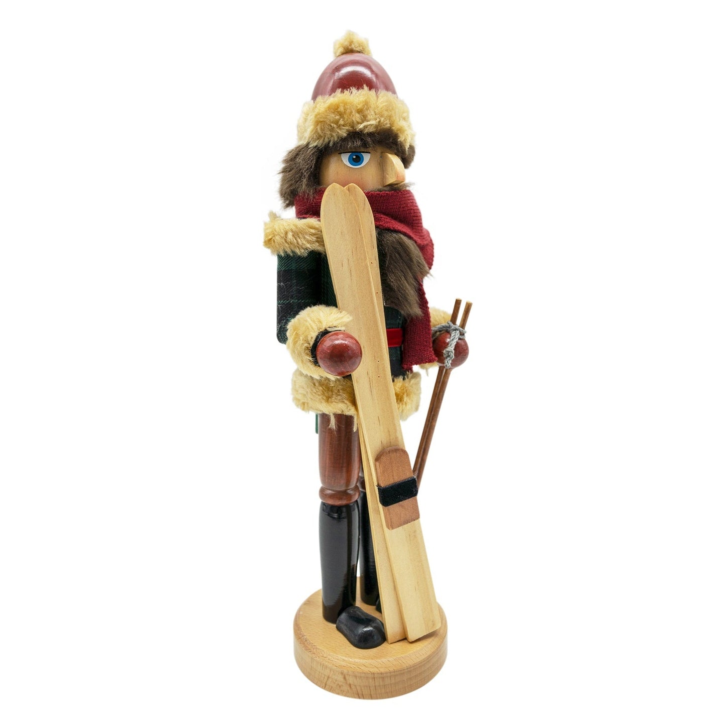 14" Skier Christmas Nutcracker