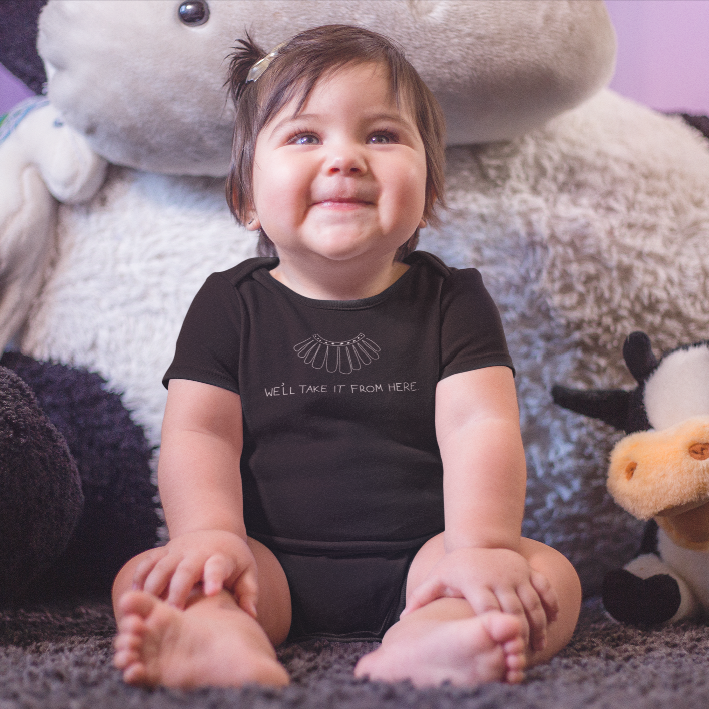 We'll Take It From Here Onesie + Kids Tee
