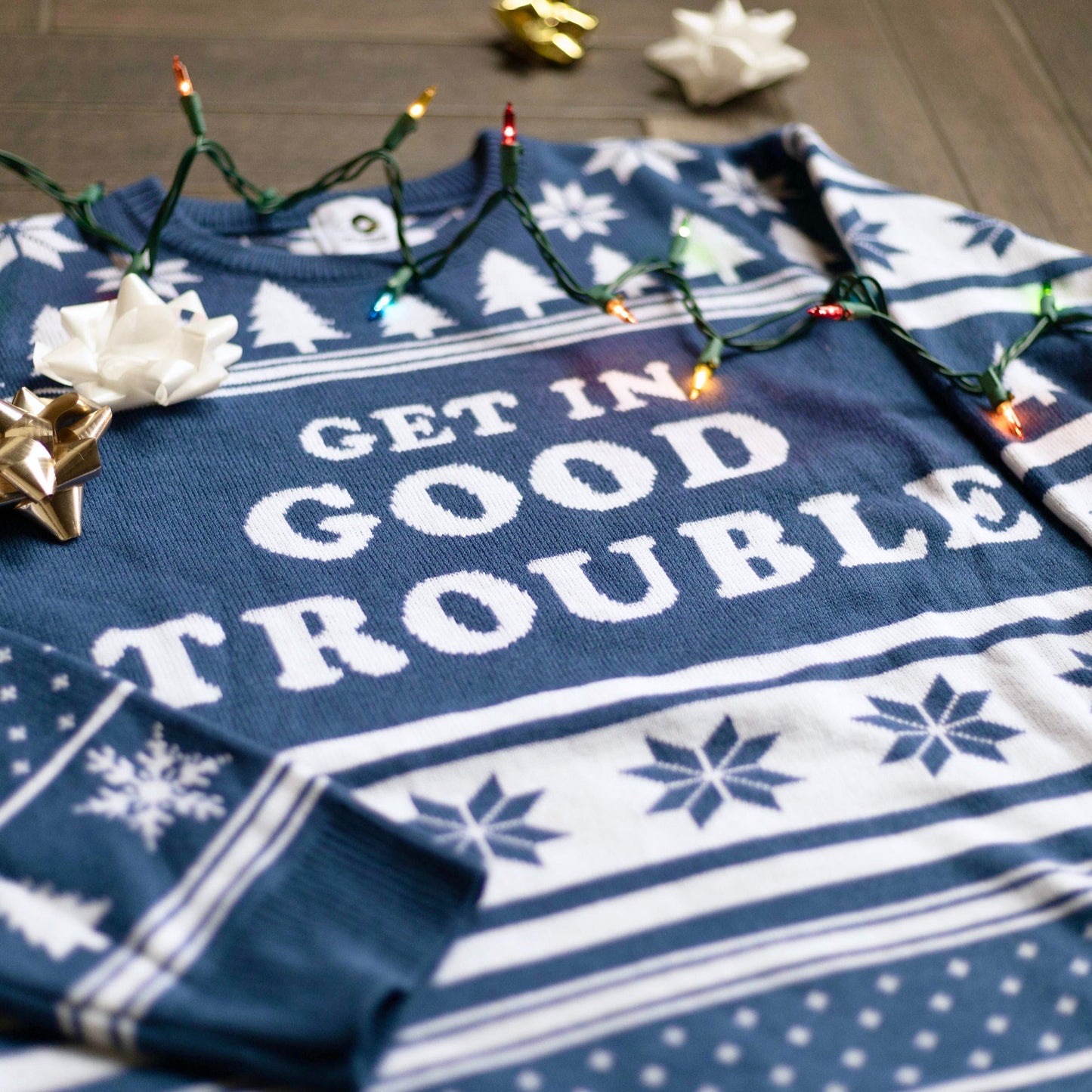 Get In Good Trouble Ugly Sweater