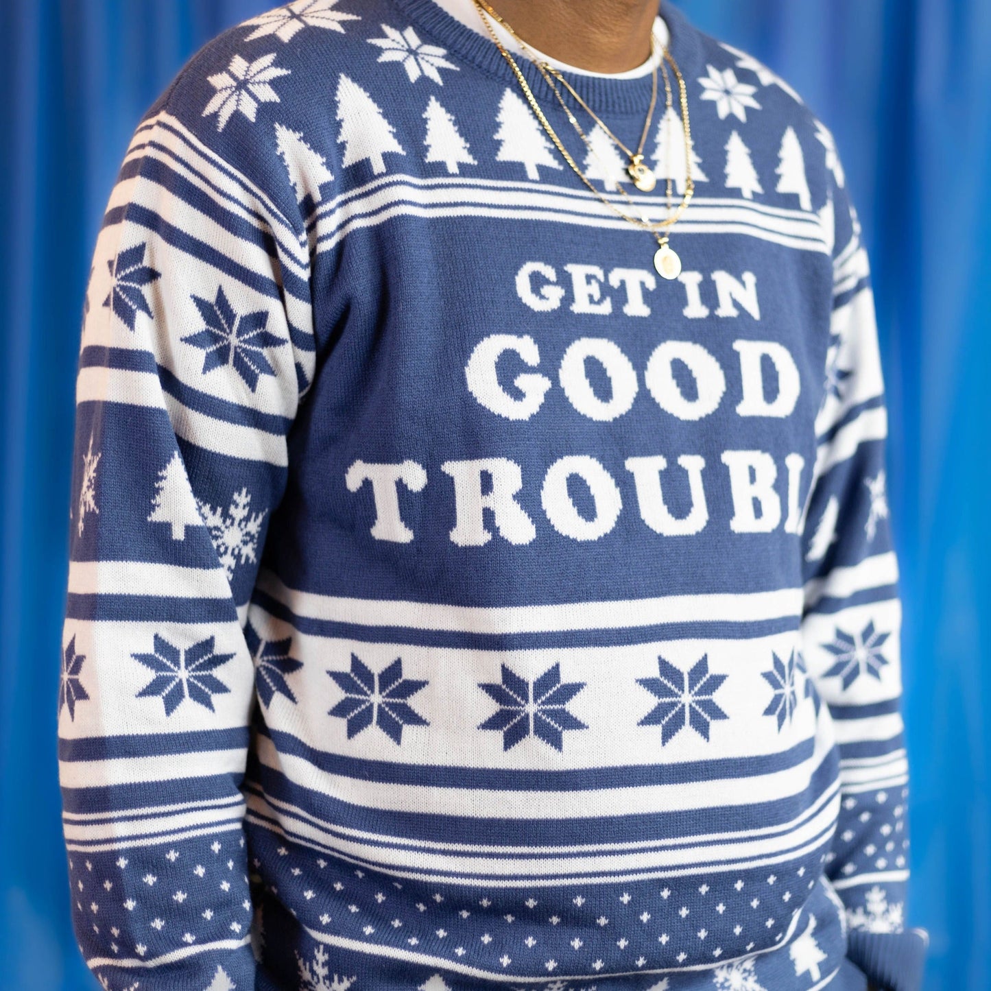 Get In Good Trouble Ugly Sweater