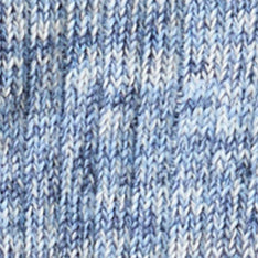 The Rib Sock in Blue Melange