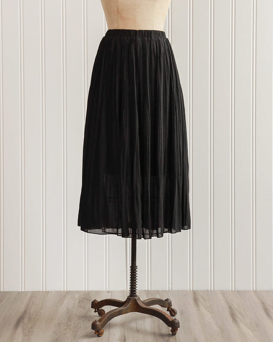 Classic Take Pleated Midi Skirt