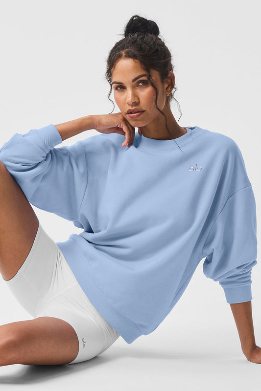 Accolade Crew Neck Pullover - Seashell Blue