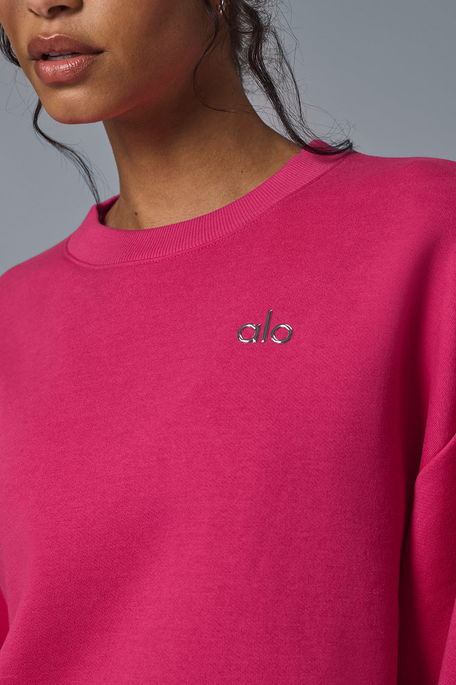 Accolade Crew Neck Pullover - Pink Summer Crush