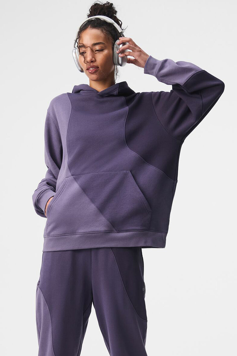 Make Waves Hoodie - Italian Plum Tonal