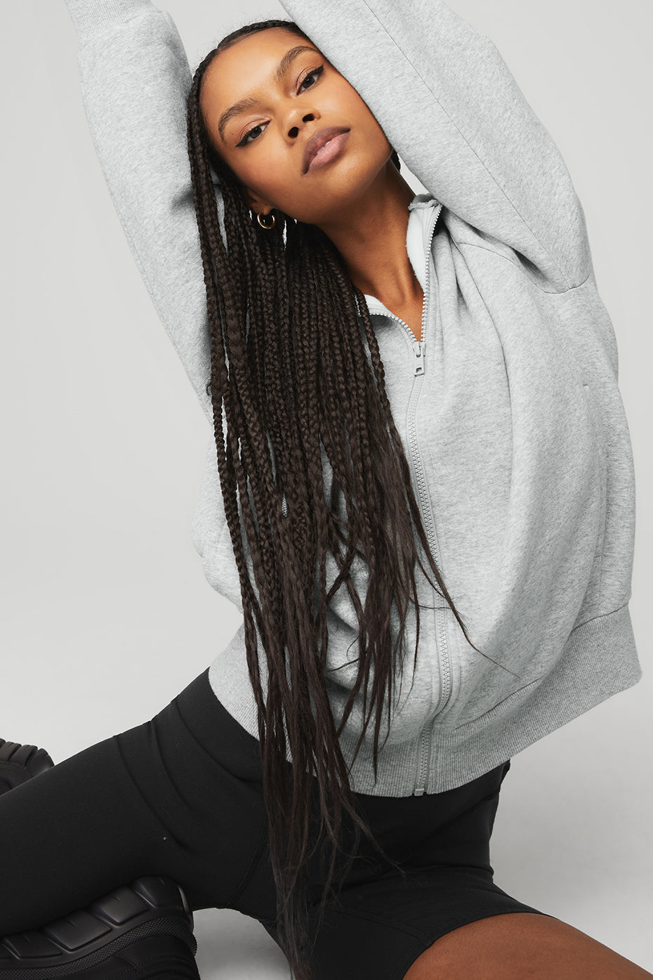 Everyday Full Zip Hoodie - Athletic Heather Grey