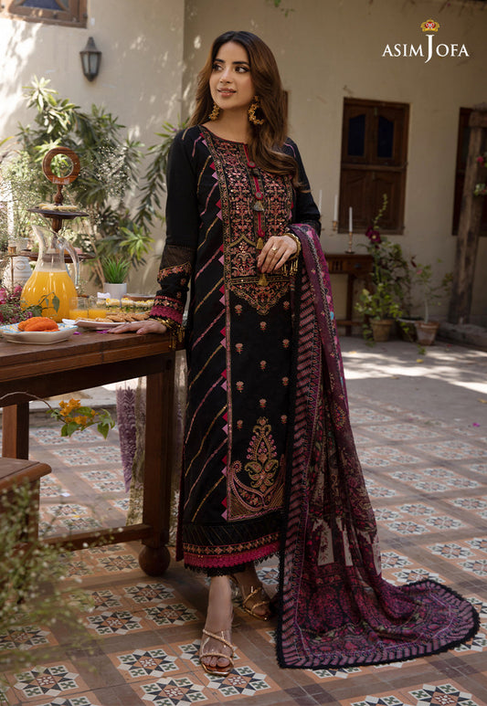AJZB-18 EMBROIDERED CAMBRIC 3 PCS