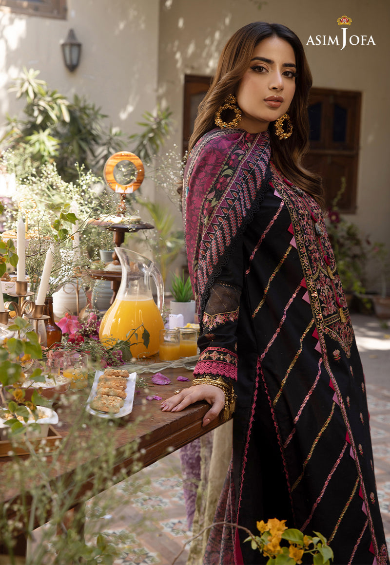 AJZB-18 EMBROIDERED CAMBRIC 3 PCS