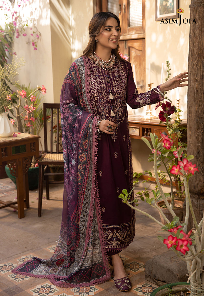 AJZB-02 EMBROIDERED CAMBRIC 3 PCS