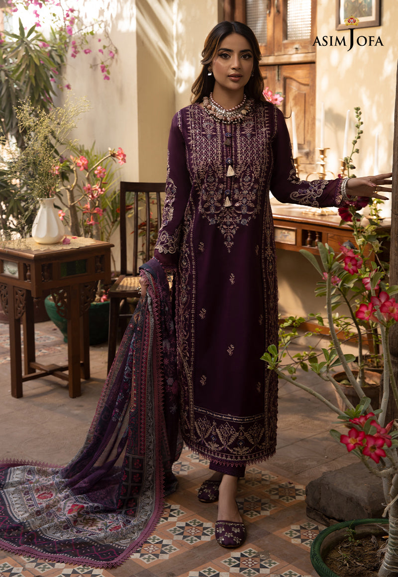 AJZB-02 EMBROIDERED CAMBRIC 3 PCS