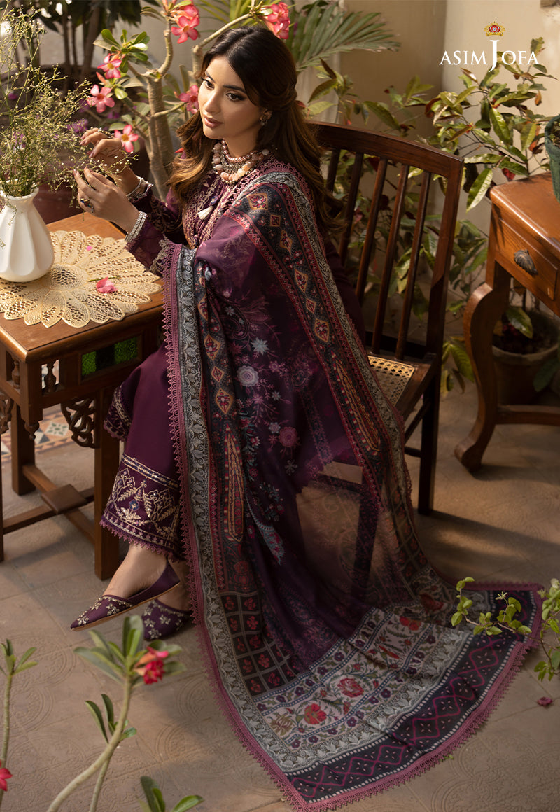 AJZB-02 EMBROIDERED CAMBRIC 3 PCS