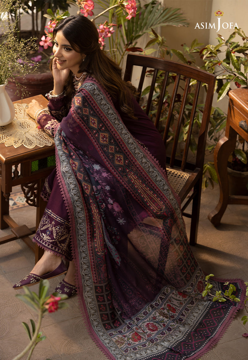 AJZB-02 EMBROIDERED CAMBRIC 3 PCS