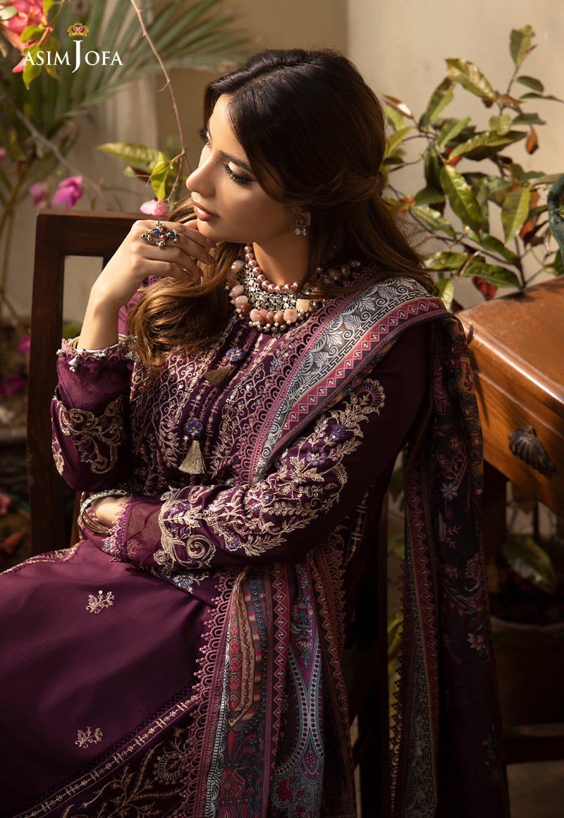 AJZB-02 EMBROIDERED CAMBRIC 3 PCS