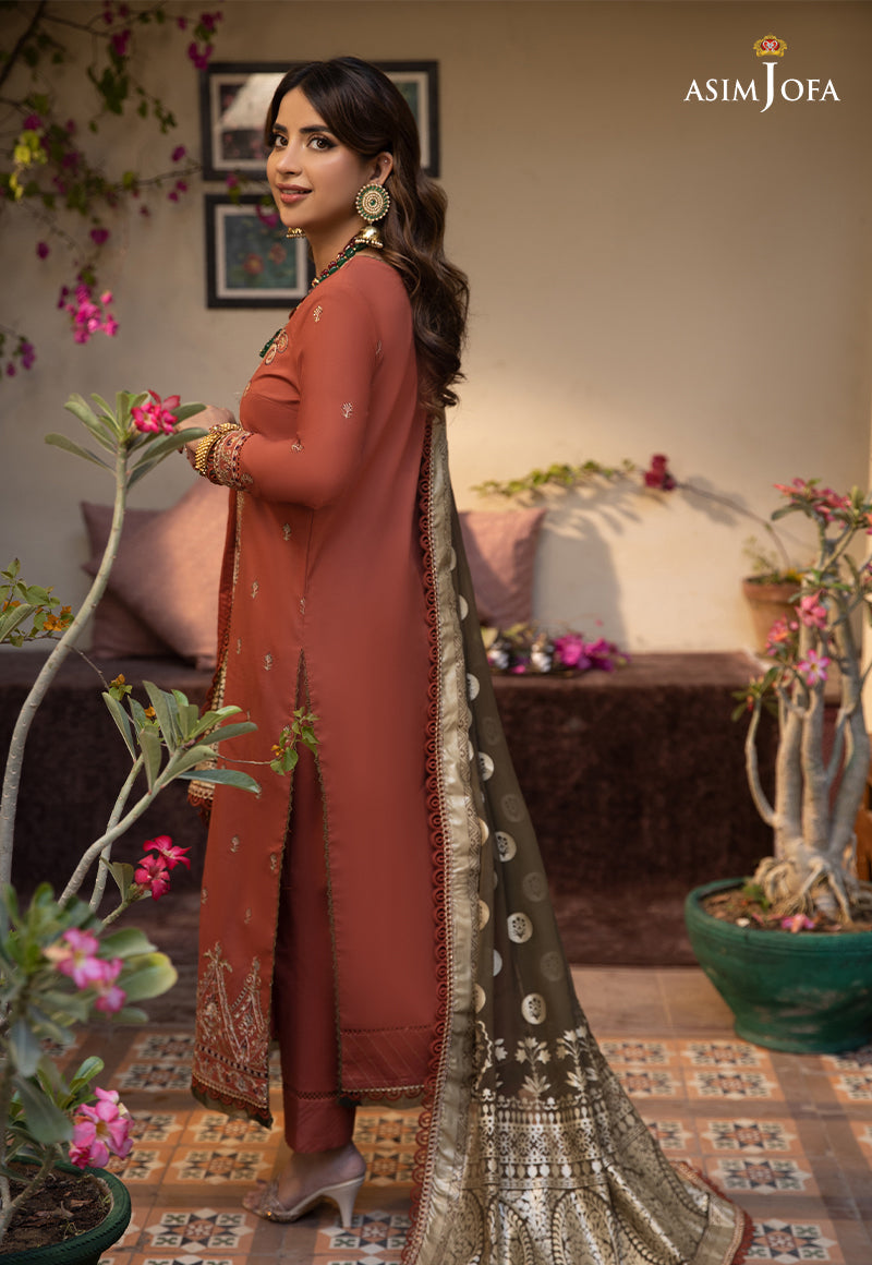 AJZB-14 EMBROIDERED CAMBRIC 3 PCS