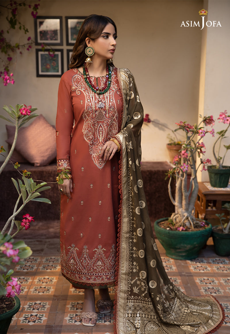 AJZB-14 EMBROIDERED CAMBRIC 3 PCS