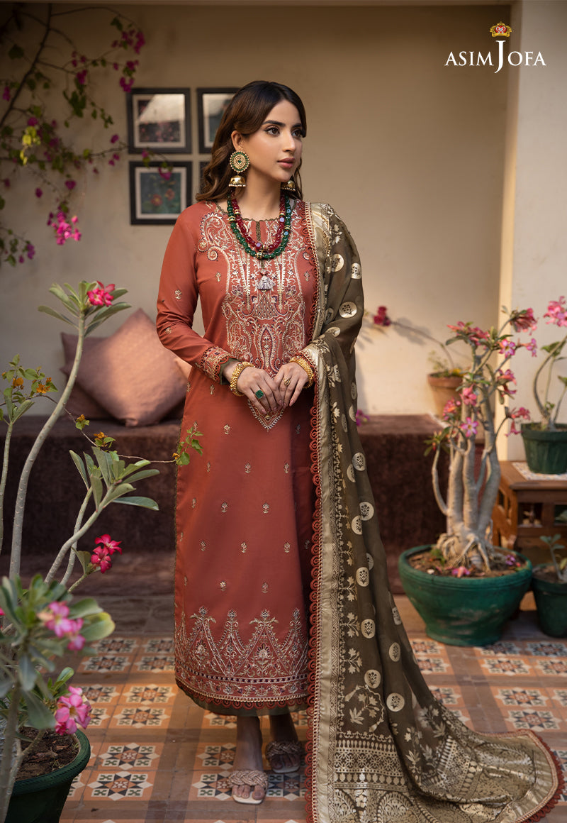 AJZB-14 EMBROIDERED CAMBRIC 3 PCS